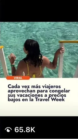 Reel de Instagram de Feliz Viaje con 65,8 mil vistas